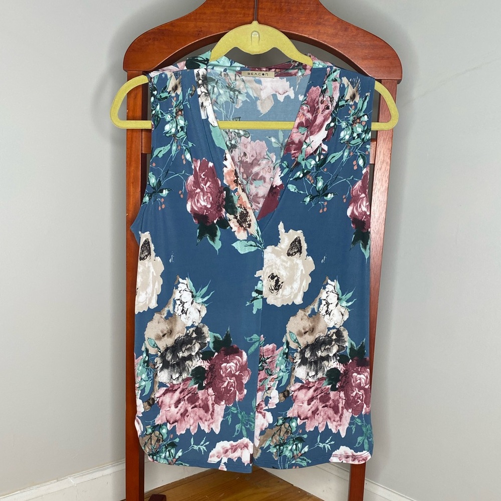 Beacon: Alicia Pleat Detail Knit top (Stitch Fix)